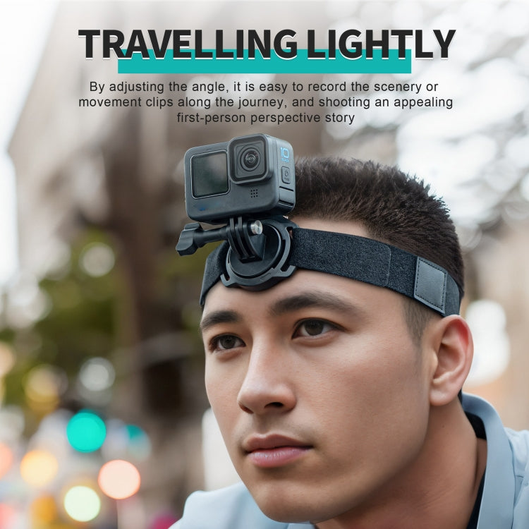 Soporte magnético POV para cámara de acción STARTRC, Quick Release Headband, Quick Release Wristband, 2 in 1 Quick Release Headband Wristband