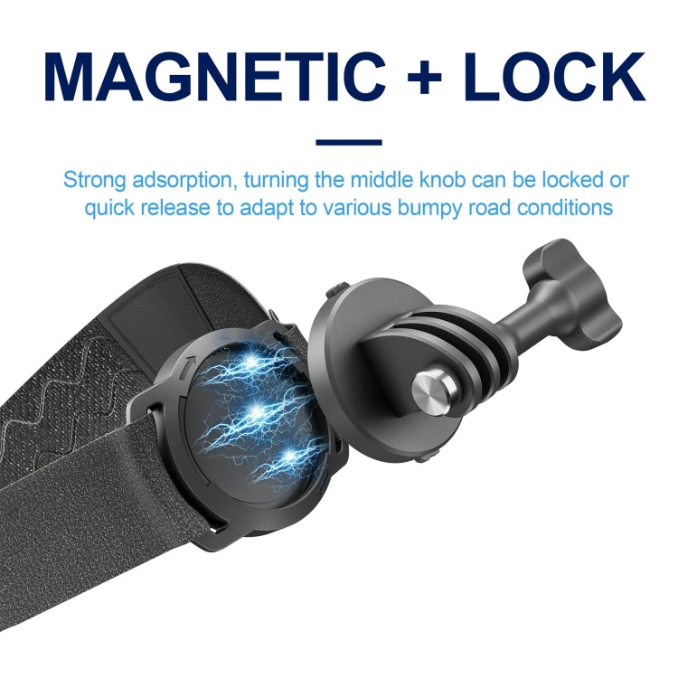 Soporte magnético POV para cámara de acción STARTRC, Quick Release Headband, Quick Release Wristband, 2 in 1 Quick Release Headband Wristband