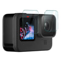 Pantalla trasera imak + pantalla frontal + lente de cámara trasera película de vidrio templado, For GoPro HERO11 Black