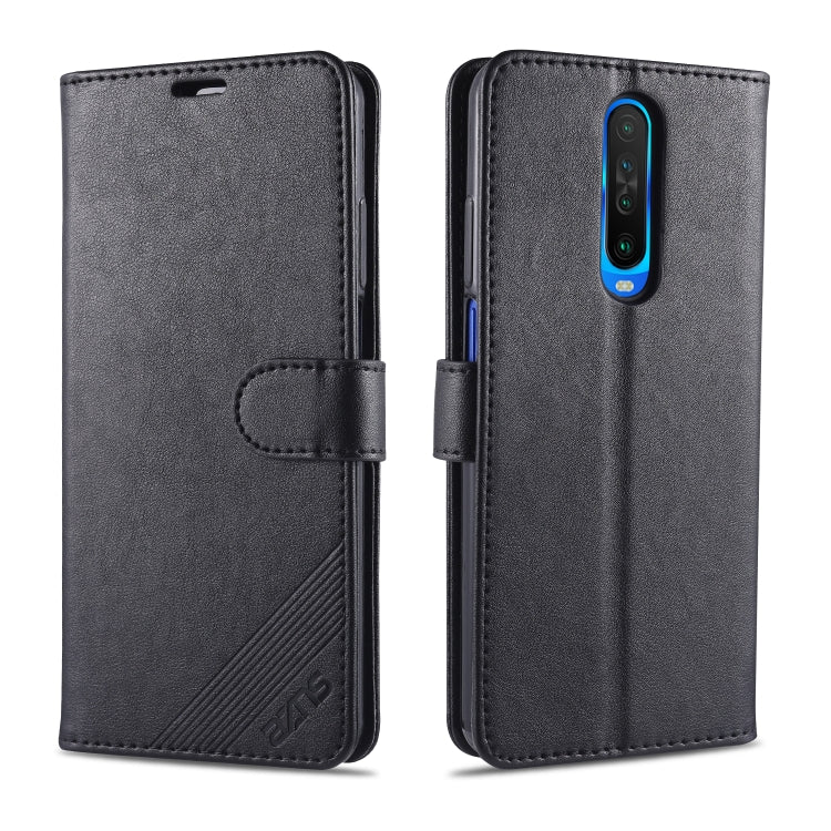 AZNS Estuche de cuero con tapa horizontal con textura de piel de oveja con soporte y ranuras para tarjetas y billetera, For iPhone 11, For iPhone 11 Pro, For iPhone 11 Pro Max, For Xiaomi Redmi 7, For Xiaomi Redmi 7A, For Xiaomi Redmi 8 / 8A           ...