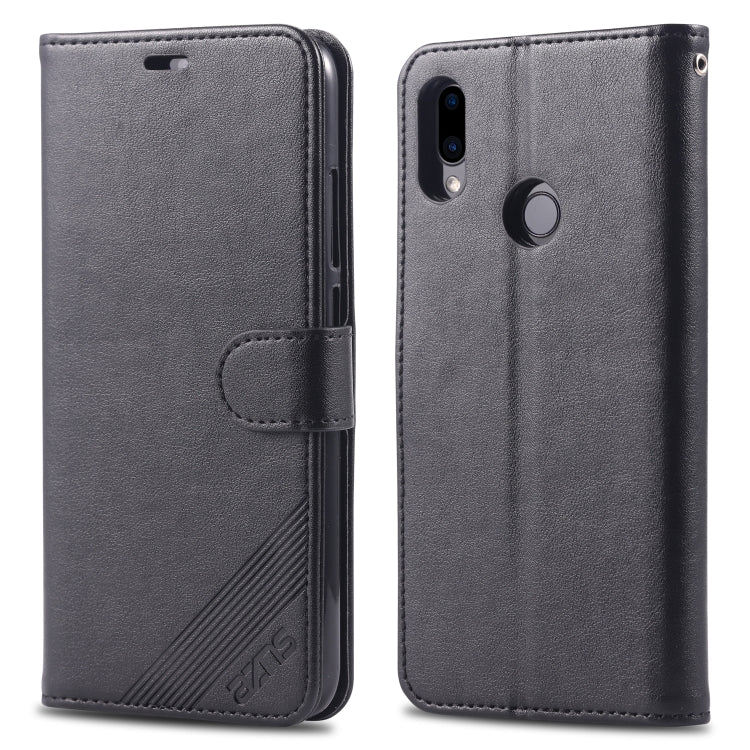 AZNS Estuche de cuero con tapa horizontal con textura de piel de oveja con soporte y ranuras para tarjetas y billetera, For iPhone 11, For iPhone 11 Pro, For iPhone 11 Pro Max, For Xiaomi Redmi 7, For Xiaomi Redmi 7A, For Xiaomi Redmi 8 / 8A           ...