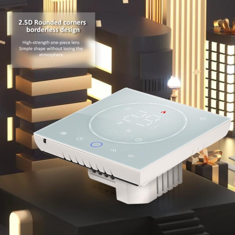 BHT-008GBL 95-240V AC 16A Smart Home Calefacción eléctrica Termostato LED sin WiFi, Without WiFi