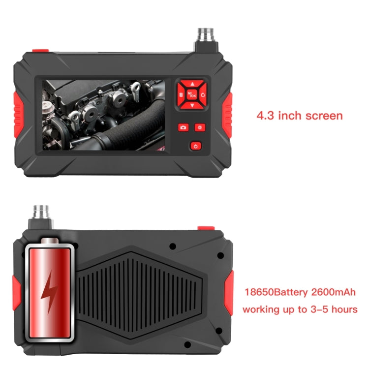 P30 5.5mm 1080P IP68 Impermeable Pantalla de 4.3 pulgadas Cámara dual Endoscopio digital, 2m Hard Cable, 5m Hard Cable, 10m Hard Cable