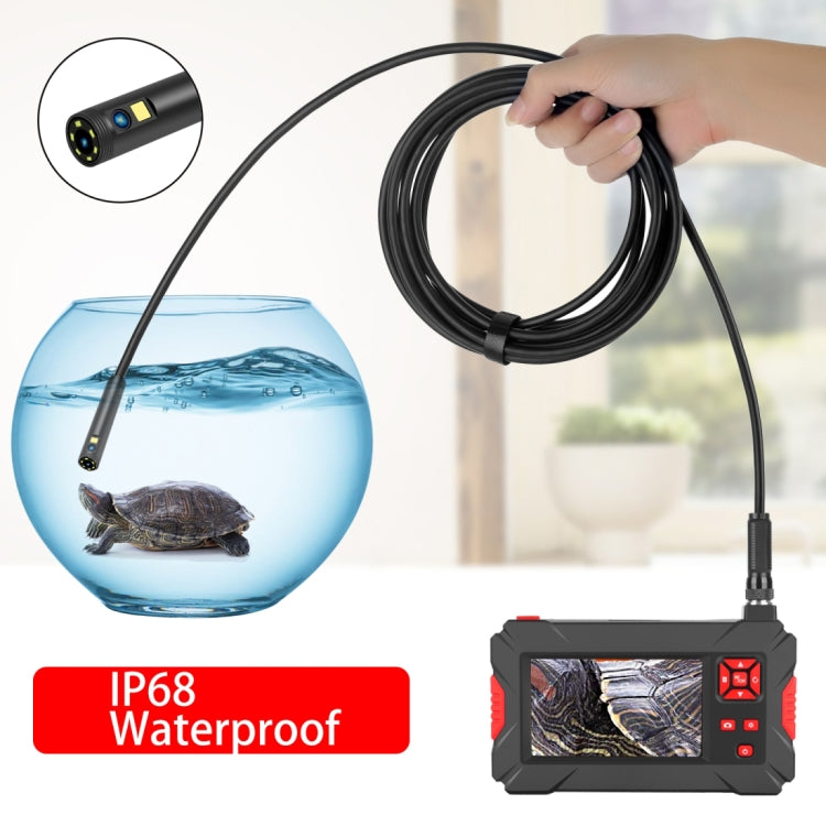 P30 5.5mm 1080P IP68 Impermeable Pantalla de 4.3 pulgadas Cámara dual Endoscopio digital, 2m Hard Cable, 5m Hard Cable, 10m Hard Cable
