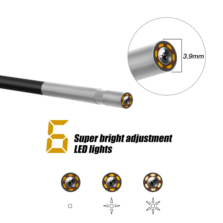 P30 3.9mm 1080P IP68 Impermeable Pantalla de 4.3 pulgadas Cámara dual Endoscopio digital, 2m Hard Cable, 5m Hard Cable, 10m Hard Cable