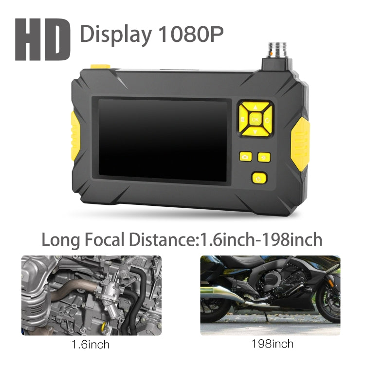 P30 3.9mm 1080P IP68 Impermeable Pantalla de 4.3 pulgadas Cámara dual Endoscopio digital, 2m Hard Cable, 5m Hard Cable, 10m Hard Cable