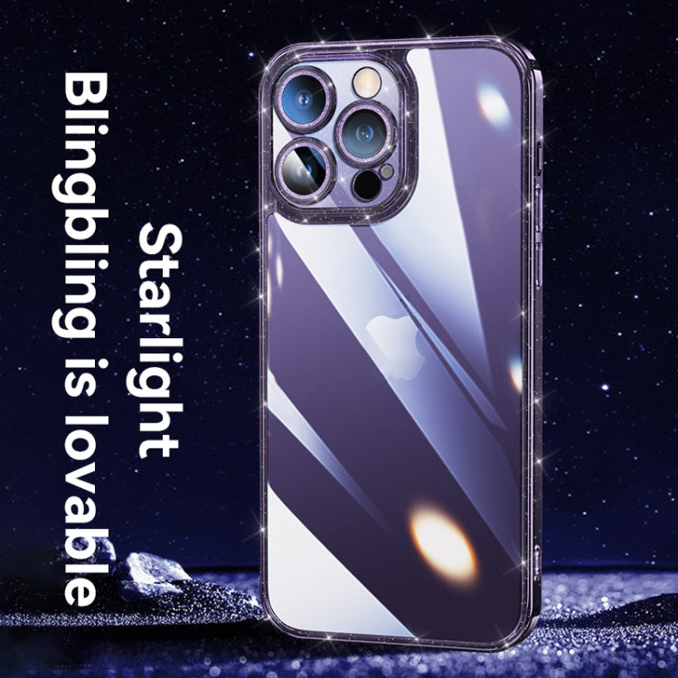 SULADA Glittery TPU + Funda para teléfono de vidrio templado, For iPhone 14 Plus, For iPhone 14, For iPhone 14 Pro, For iPhone 14 Pro Max