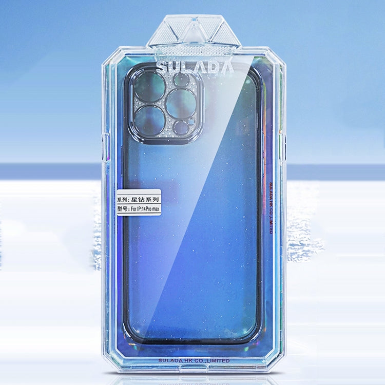 SULADA Caja de teléfono de TPU brillante transparente electrochapada, For iPhone 12 Pro Max, For iPhone 11