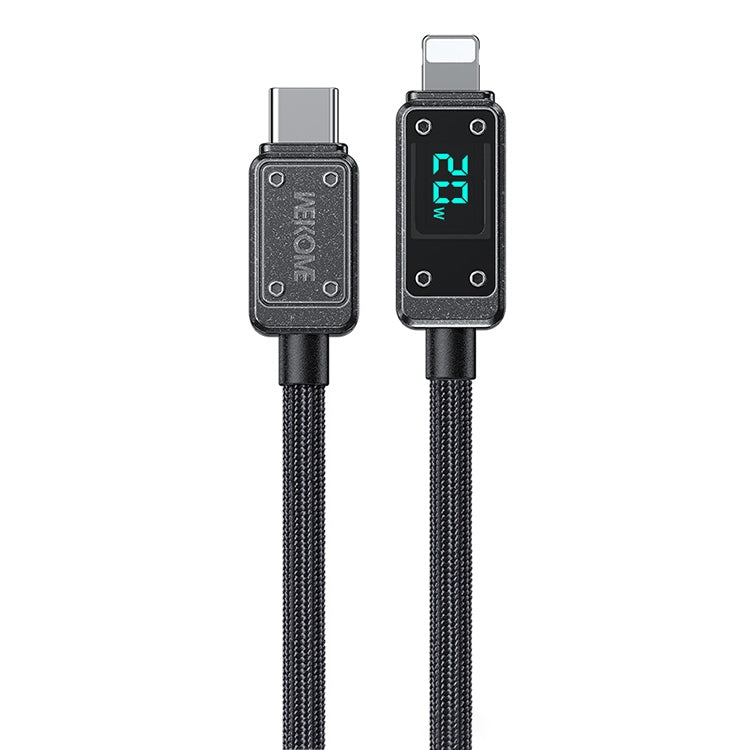 WK WDC-08 PD 20W USB-C/Type-C a cable de datos de pantalla digital de 8 pines, longitud: 1 m, WDC-08