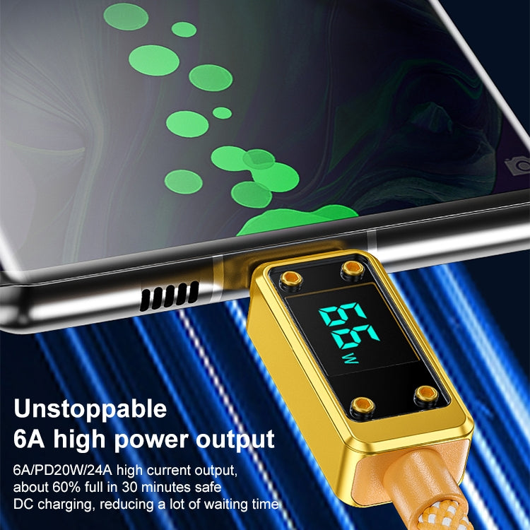 WK WDC-08 PD 20W USB-C/Type-C a cable de datos de pantalla digital de 8 pines, longitud: 1 m, WDC-08