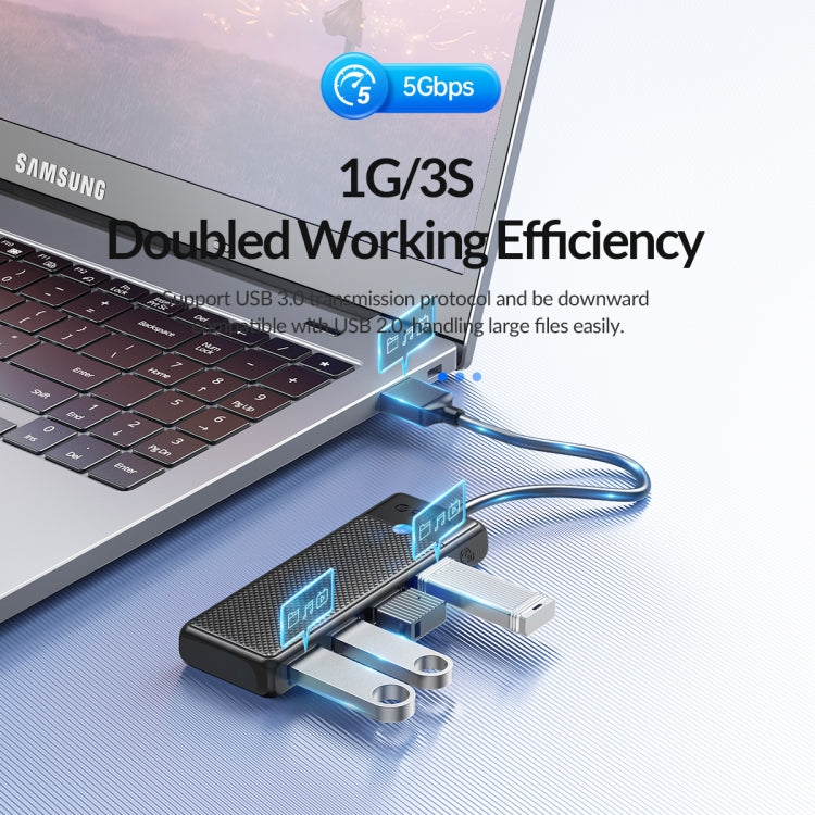 ORICO PAPW4A-U3 Adaptador HUB de estación de acoplamiento multifunción USB a USB 4 en 1, PAPW4A-U3