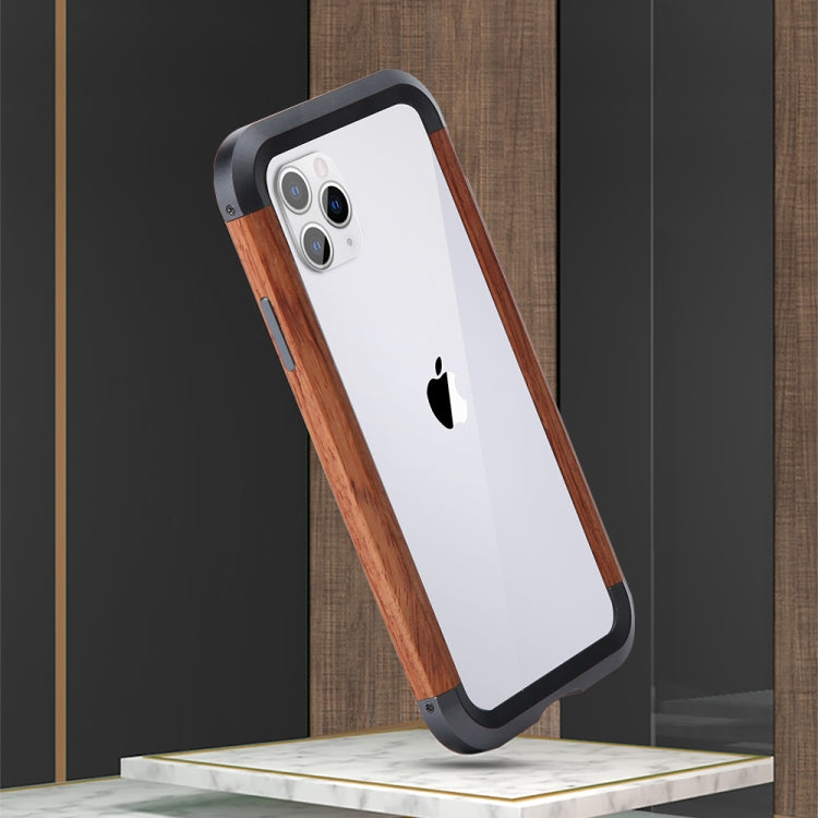 R-JUST Metal + Estuche protector con marco de madera, For iPhone 11, For iPhone 11 Pro, For iPhone 11 Pro Max, For iPhone SE 2022 / SE 2020 / 8 / 7, For iPhone X / XS, For iPhone XS Max, For iPhone XR
