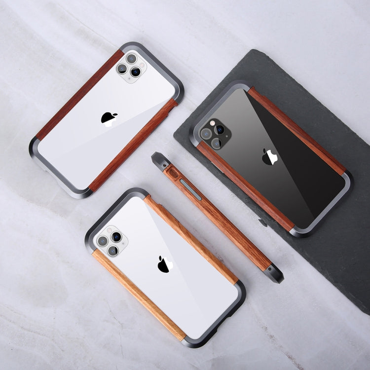 R-JUST Metal + Estuche protector con marco de madera, For iPhone 11, For iPhone 11 Pro, For iPhone 11 Pro Max, For iPhone SE 2022 / SE 2020 / 8 / 7, For iPhone X / XS, For iPhone XS Max, For iPhone XR