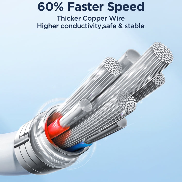 JOYROOM SA26-CL3 Flash Charge Series 30W USB-C / Type-C a cable de datos de carga rápida de 8 pines, 1m, 2m, 3m