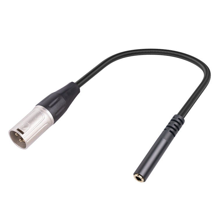 Cable de audio macho de 3,5 mm hembra a XLR de 3 pines, longitud: 30 cm, 3.5mm F to XLR M