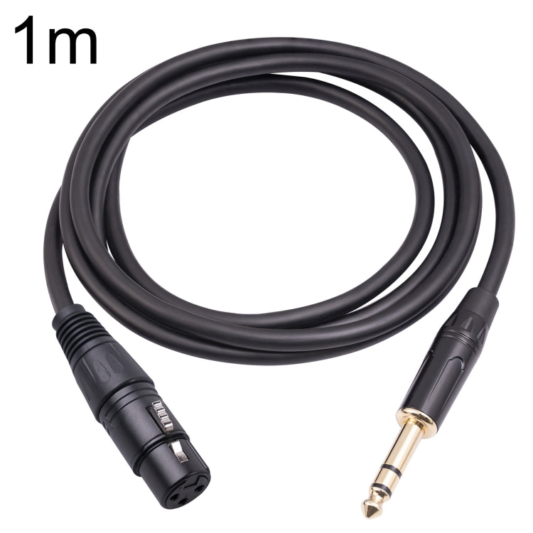 Cable de micrófono hembra de 6,35 mm 1/4 TRS macho a XLR de 3 pines, 1m, 1.8m, 3m, 5m, 10m