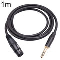 Cable de micrófono hembra de 6,35 mm 1/4 TRS macho a XLR de 3 pines, 1m, 1.8m, 3m, 5m, 10m
