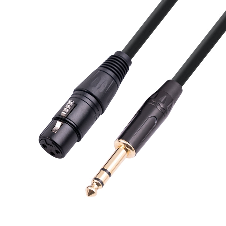 Cable de micrófono hembra de 6,35 mm 1/4 TRS macho a XLR de 3 pines, 1m, 1.8m, 3m, 5m, 10m
