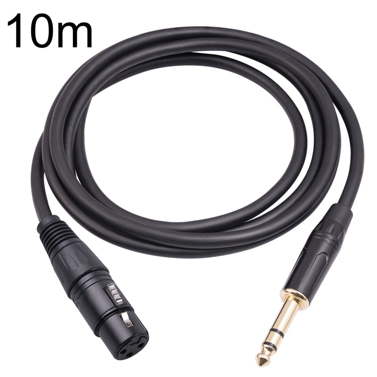 Cable de micrófono hembra de 6,35 mm 1/4 TRS macho a XLR de 3 pines, 1m, 1.8m, 3m, 5m, 10m