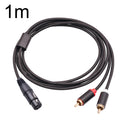 Cable de audio RCA20 XLR hembra a doble RCA Y-Splitter, 1m, 2m, 3m