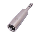 2206-1 6,35 mm 1/4 TRS macho a XLR adaptador macho de 3 pines, 2206-1