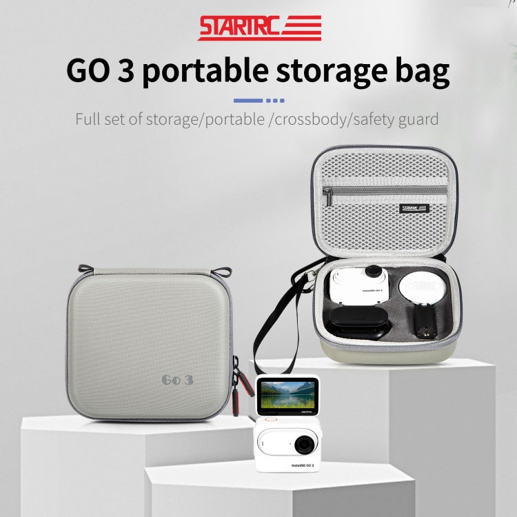 Caja de almacenamiento de PU portátil STARTRC, For Insta360 GO 3 / GO 3S