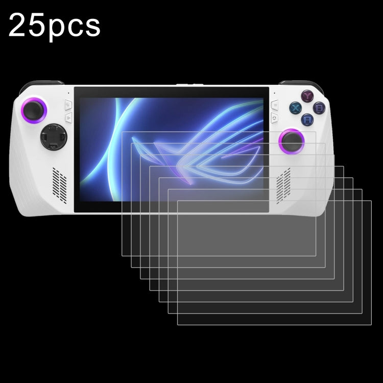 25 piezas 9H 0,3 mm película de vidrio templado a prueba de explosiones, For ASUS Xbox Ally 7.0 inch 2025, For ASUS Rog Ally X 7.0, For ASUS ROG Ally