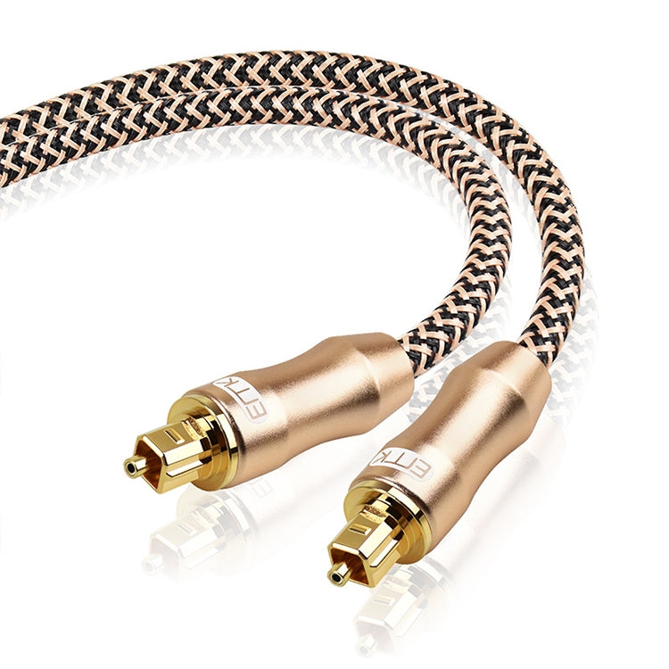 Cable de conexión de fibra óptica de audio digital de TV chapado en oro EMK, 0.5m, 1m, 1.5m, 2m, 3m, 5m, 8m, 10m, 15m, 20m, 25m, 30m