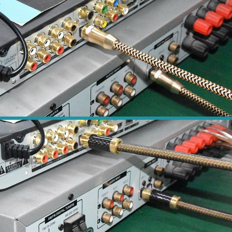 Cable de conexión de fibra óptica de audio digital de TV chapado en oro EMK, 0.5m, 1m, 1.5m, 2m, 3m, 5m, 8m, 10m, 15m, 20m, 25m, 30m