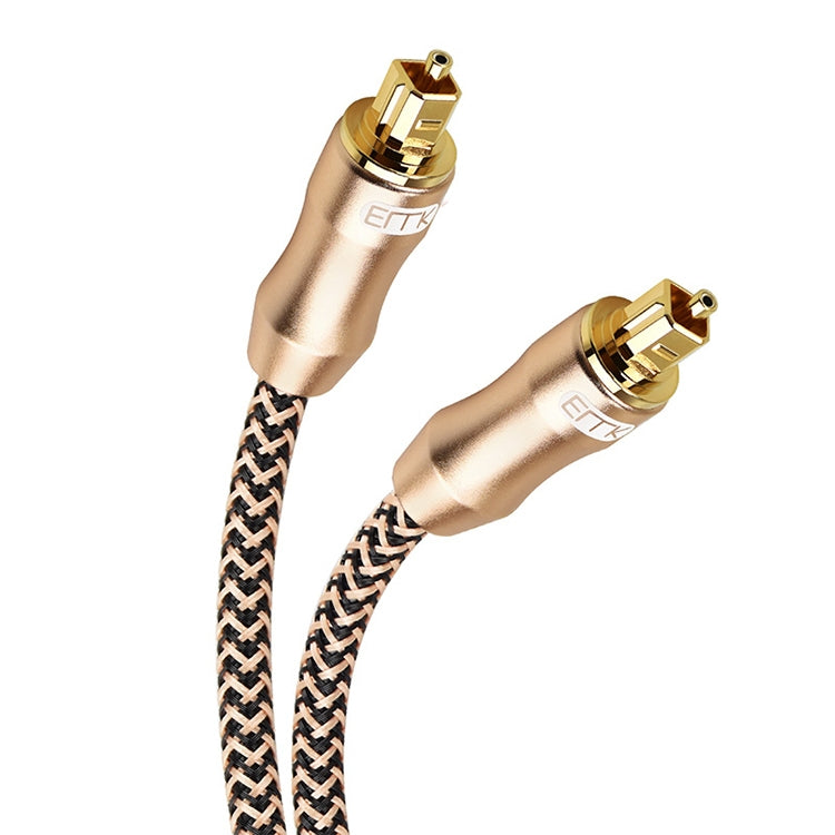 Cable de conexión de fibra óptica de audio digital de TV chapado en oro EMK, 0.5m, 1m, 1.5m, 2m, 3m, 5m, 8m, 10m, 15m, 20m, 25m, 30m