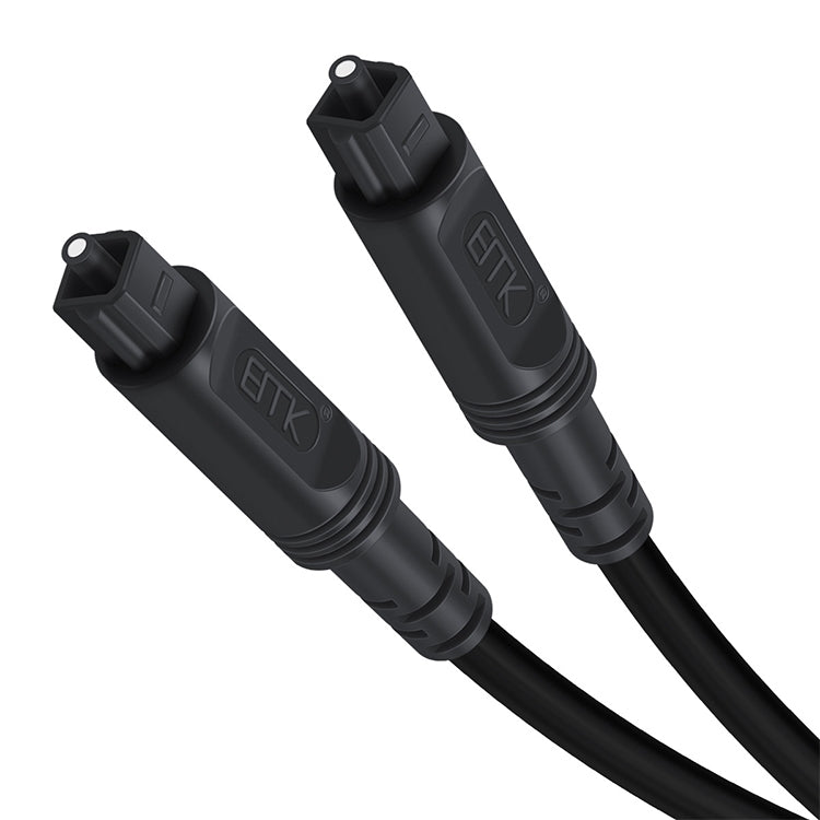 Cable de conexión de fibra óptica de altavoz de audio digital de puerto cuadrado EMK a puerto cuadrado, 1m, 1.5m, 2m, 3m, 5m, 8m, 10m, 15m, 20m, 25m, 30m