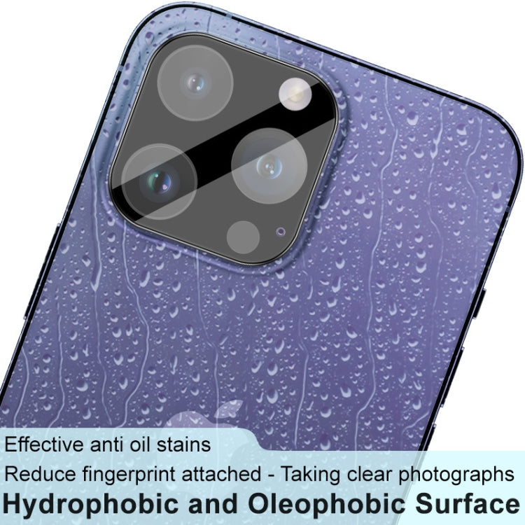 Película de lente de vidrio integrada de alta definición imak, versión negra, For iPhone 15 Pro / 15 Pro Max, For iPhone 15  / 15 Plus