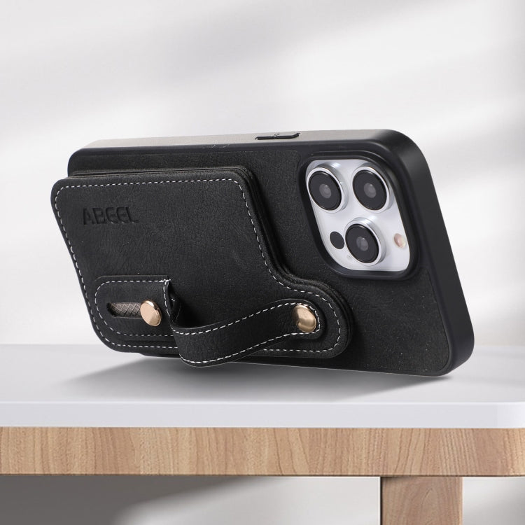 ABEEL Litchi Texture Card Bag PU Funda para teléfono, For iPhone 15 Pro Max, For iPhone 15 Pro, For iPhone 15 Plus, For iPhone 15, For iPhone 14 Plus, For iPhone 14, For iPhone 14 Pro, For iPhone 14 Pro Max
