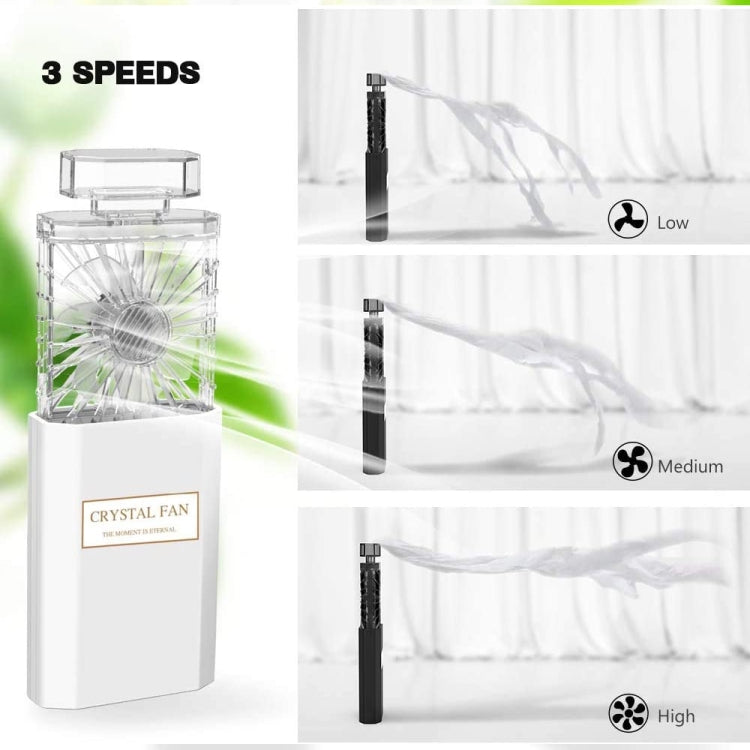 Ventilador portátil con forma de perfume Ventilador de hoja oculta