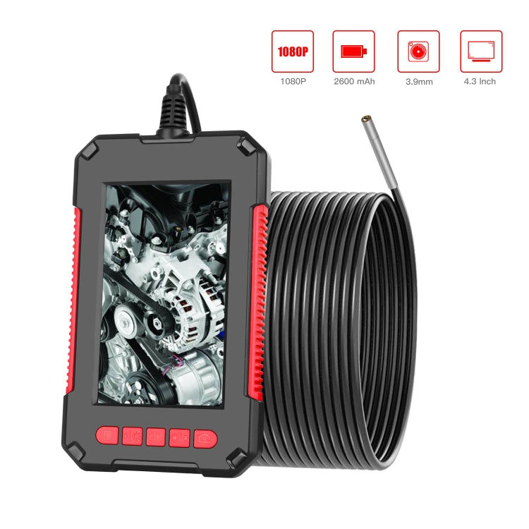 P40 3,9 mm rojo HD impermeable portátil integrado de mano vertical pantalla industria endoscopio, 2m, 5m, 10m