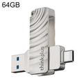Unidad flash Lenovo Thinkplus MU232 USB 3.2 + USB-C / Type-C de cabezal doble, 32GB, 64GB, 128GB, 256GB