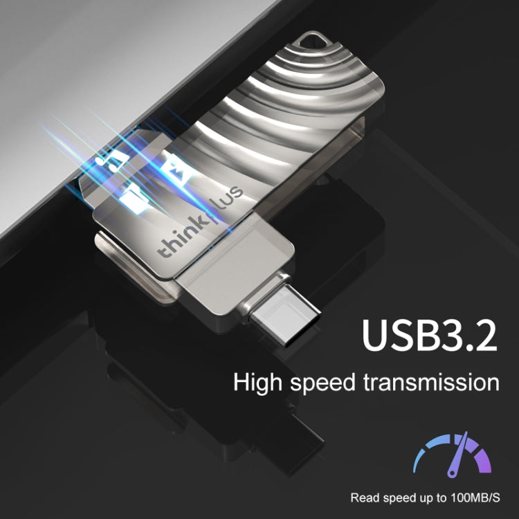 Unidad flash Lenovo Thinkplus MU232 USB 3.2 + USB-C / Type-C de cabezal doble, 32GB, 64GB, 128GB, 256GB