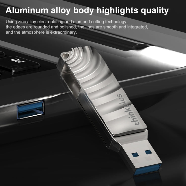 Unidad flash Lenovo Thinkplus MU232 USB 3.2 + USB-C / Type-C de cabezal doble, 32GB, 64GB, 128GB, 256GB