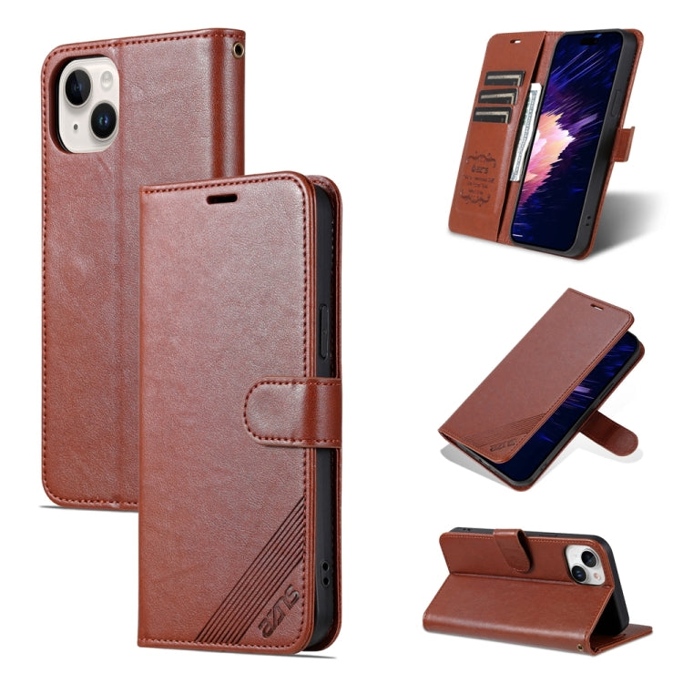AZNS Estuche para teléfono de cuero con textura de piel de oveja, For iPhone 17e / 16e, For iPhone 17 Pro Max, For iPhone 17 Pro, For iPhone 17, For iPhone Air, For iPhone 16 Pro Max, For iPhone 16 Pro, For iPhone 15 Pro Max, For iPhone 15 Pro         ...