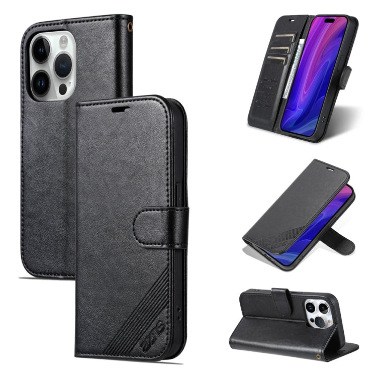 AZNS Estuche para teléfono de cuero con textura de piel de oveja, For iPhone 17e / 16e, For iPhone 17 Pro Max, For iPhone 17 Pro, For iPhone 17, For iPhone Air, For iPhone 16 Pro Max, For iPhone 16 Pro, For iPhone 15 Pro Max, For iPhone 15 Pro         ...