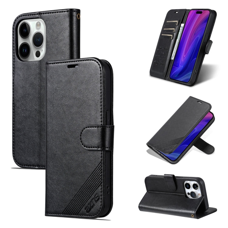 AZNS Estuche para teléfono de cuero con textura de piel de oveja, For iPhone 17e / 16e, For iPhone 17 Pro Max, For iPhone 17 Pro, For iPhone 17, For iPhone Air, For iPhone 16 Pro Max, For iPhone 16 Pro, For iPhone 15 Pro Max, For iPhone 15 Pro         ...