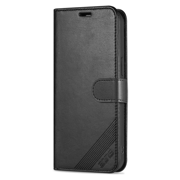 AZNS Estuche para teléfono de cuero con textura de piel de oveja, For iPhone 17e / 16e, For iPhone 17 Pro Max, For iPhone 17 Pro, For iPhone 17, For iPhone Air, For iPhone 16 Pro Max, For iPhone 16 Pro, For iPhone 15 Pro Max, For iPhone 15 Pro         ...