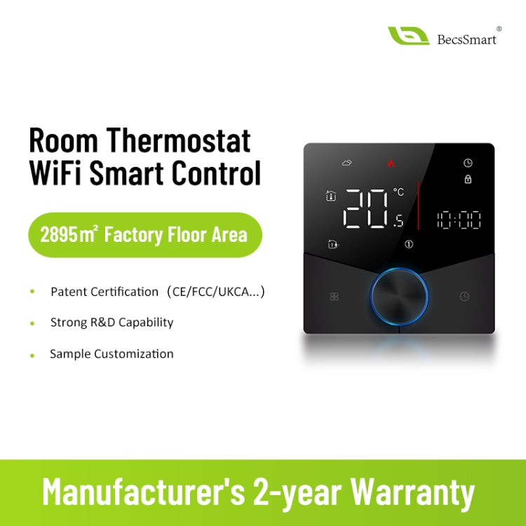 Termostato LED de hogar inteligente, BHT-009GALW Water Heating WiFi, BHT-009GBLW Electric Heating WiFi, BHT-009GCLW Boiler Heating WiFi