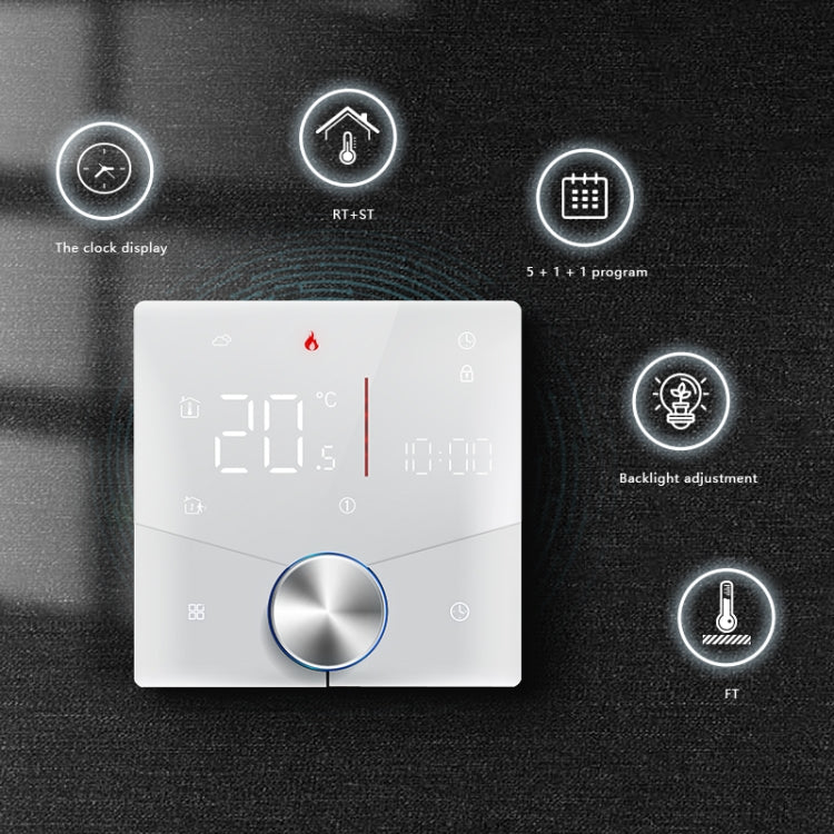 Termostato LED de hogar inteligente, BHT-009GALW Water Heating WiFi, BHT-009GBLW Electric Heating WiFi, BHT-009GCLW Boiler Heating WiFi
