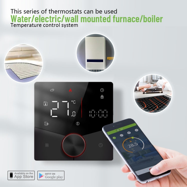 Termostato LED de hogar inteligente, BHT-009GALW Water Heating WiFi, BHT-009GBLW Electric Heating WiFi, BHT-009GCLW Boiler Heating WiFi