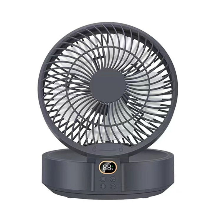 Ventilador montado en la pared con cabeza giratoria WSK302 4000mAh con luz nocturna