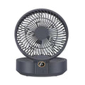 Ventilador montado en la pared con cabeza giratoria WSK302 4000mAh con luz nocturna