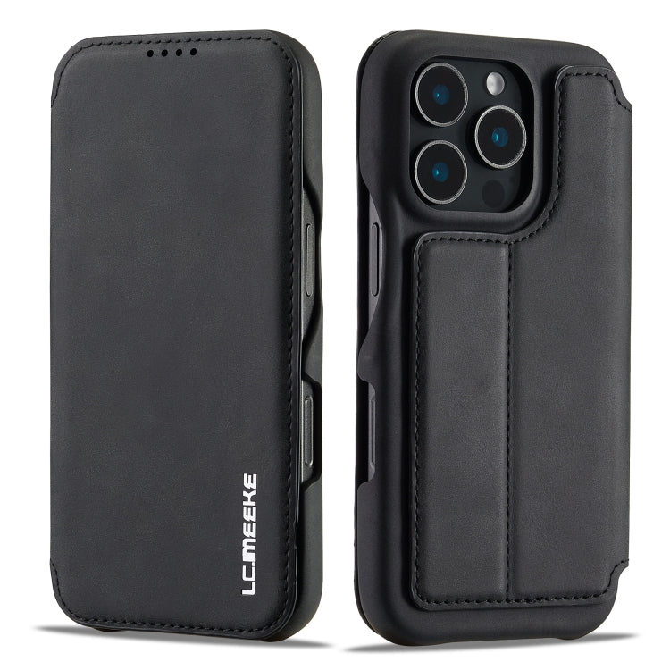 LC.IMEEKE Hon Ancient Series Funda de cuero con tapa para teléfono, For iPhone 15 Pro, For iPhone 15 Plus, For iPhone 15
