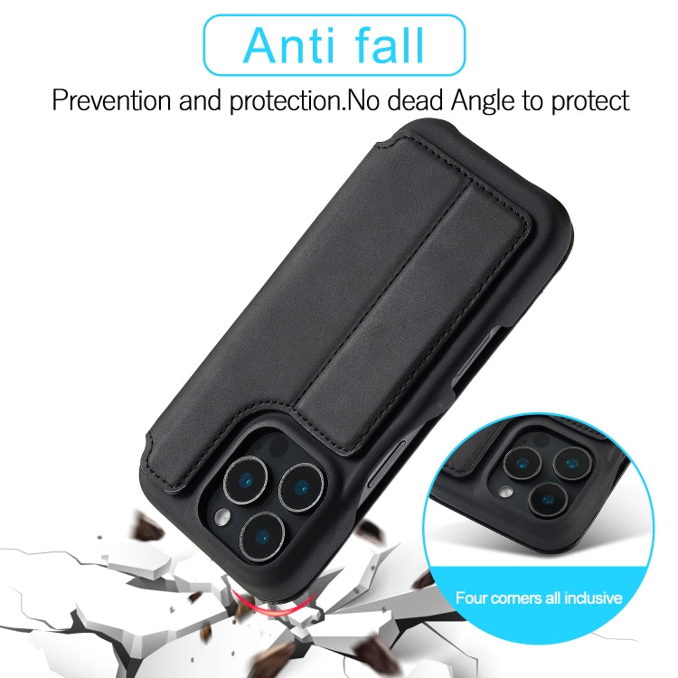 LC.IMEEKE Hon Ancient Series Funda de cuero con tapa para teléfono, For iPhone 15 Pro, For iPhone 15 Plus, For iPhone 15