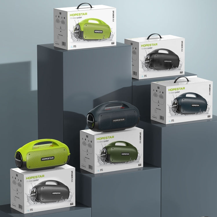 HOPESTAR A50 80W IPX6 Altavoz portátil impermeable con Bluetooth Subwoofer para exteriores